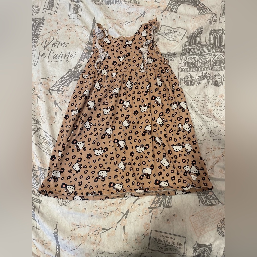 Sanrio H&M Leopard Hello Kitty Dress 4T